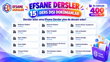 Efsane Dersler - İçerik 19